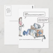Cartoon-Schrauben locker Postkarte (Vorne/Hinten)