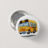 Cartoon-Schulbus Button (Vorne & Hinten)