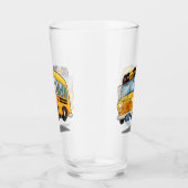 Cartoon-Schulbus Glas (Rechts)