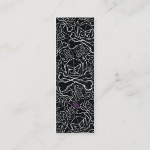 Cartoon Schwede auf Schwarz Mini Visitenkarte