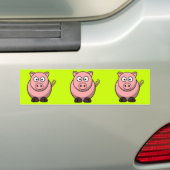 Cartoon-Schwein Autoaufkleber (Auf Auto)