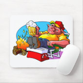 Cartoon-Schwein-Braten Mousepad (Mit Mouse)