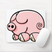 Cartoon-Schwein Mousepad (Mit Mouse)
