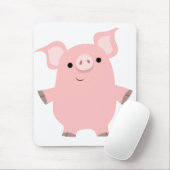 Cartoon-Schwein stehendes hohes mousepad (Mit Mouse)