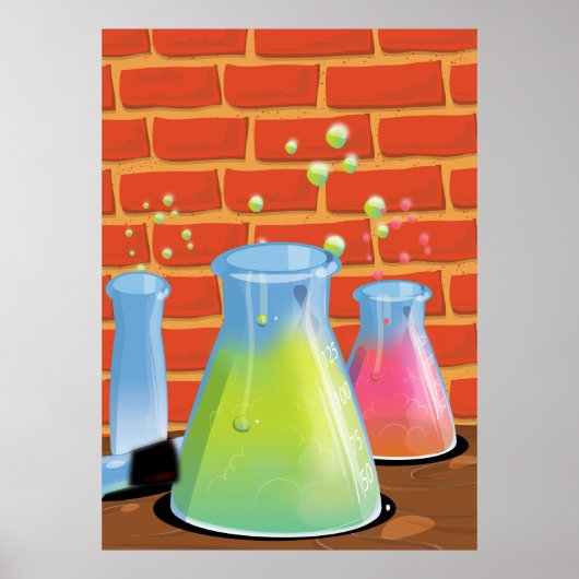 Cartoon Science Experiments Poster (Vorne)