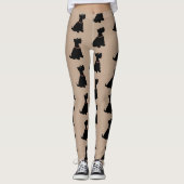 Cartoon Scottie Dog Leggings (Vorderseite)
