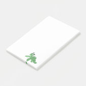 Cartoon Sea Turtle Post-it Klebezettel (angewinkelt)