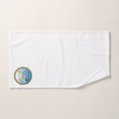 Cartoon Seagull mit Goldrahmen Badhandtuch Set (Handtuch)