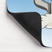 Cartoon Seagull über Kopf mit blauem Himmel Mousepad (Ecke)