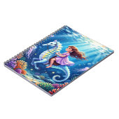 Cartoon Seahorse Photo Album Notebook Notizblock (Linke Seite)
