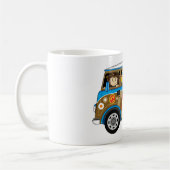 Cartoon-Sechziger-FriedensHippie Van Kaffeetasse (Links)