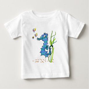Cartoon Seepferd Niedlich Baby T-shirt
