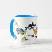 Cartoon-Seepferd niedlich Tasse (Vorderseite Links)