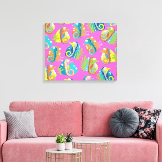 Cartoon Seepferde Leinwanddruck (Insitu (Wohnzimmer))