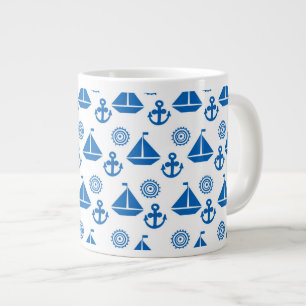 Cartoon-Segel-Boots-Muster Jumbo-Tasse