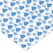 Cartoon-Segel-Boots-Muster Tischdecke (Schrägansicht)