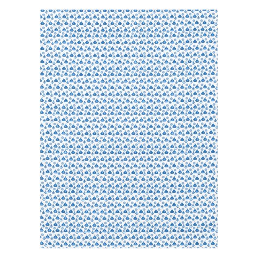 Cartoon-Segel-Boots-Muster Tischdecke (Vorderseite)