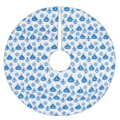 Cartoon-Segelflugmuster Polyester Weihnachtsbaumdecke (Vorderseite)