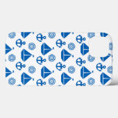 Cartoon Segelschiff Muster Case-Mate iPhone Hülle (Rückseite (Horizontal))