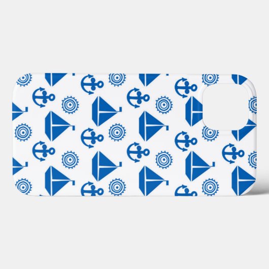 Cartoon Segelschiff Muster Case-Mate iPhone Hülle (Rückseite (Horizontal))