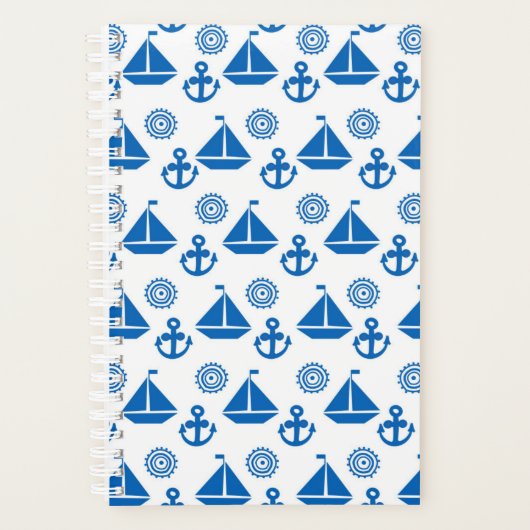 Cartoon Segelschiff Muster Planer (Vorderseite)