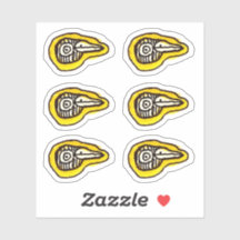 Cartoon-Seltsame-Vögel-Kopf-Custom-Cut-Vinyl-Aufkl