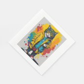 Cartoon Serviette (Ecke)