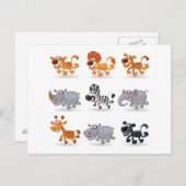 CARTOON SET 1 POSTKARTE (Vorne/Hinten)