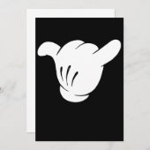 Cartoon Shaka Brah Sign Hang Loose Hawaii Chill Re (Vorne/Hinten)