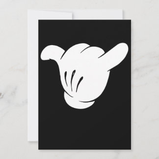 Cartoon Shaka Brah Sign Hang Loose Hawaii Chill Re