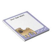 Cartoon Shar Pei Notizblock (angewinkelt)