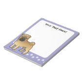 Cartoon Shar Pei Notizblock (Rotiert)