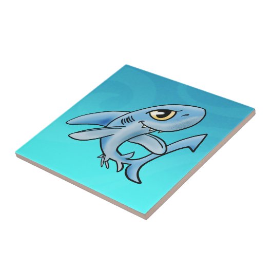 Cartoon Shark Fliese (Seite)