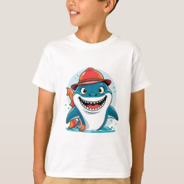 Cartoon Shark Kids Tee