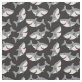 Cartoon Shark Wiederholung Muster Stoff (Muster)