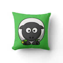 Cartoon Sheep auf Green