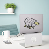 Cartoon Sheep Aufkleber (Laptop auf Schreibtisch)