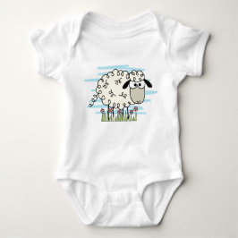 Cartoon Sheep Baby Strampler