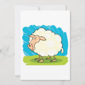 Cartoon Sheep Einladung (Vorderseite)
