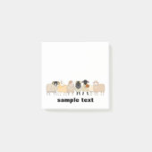 cartoon sheep group post it. post-it klebezettel (Vorderseite)