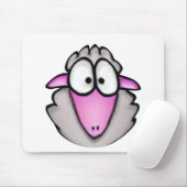 Cartoon Sheep Mousepad (Mit Mouse)