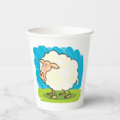 Cartoon Sheep Pappbecher (Vorderseite)