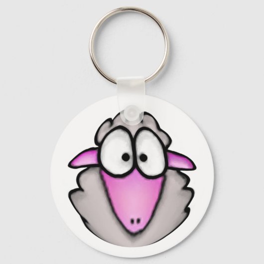 Cartoon Sheep Schlüsselanhänger (Vorderseite)