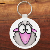 Cartoon Sheep Schlüsselanhänger (Vorderseite)