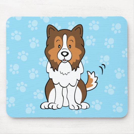 Cartoon Sheltie Mousepad (Vorne)
