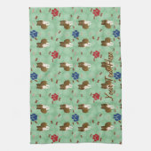 Cartoon Shetland Sheepdog Geschirrtuch (Vertikal)