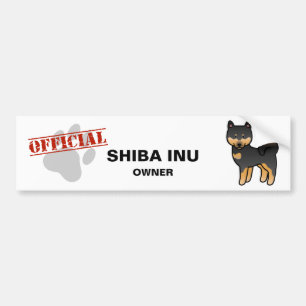 Cartoon Shiba Inu Autoaufkleber