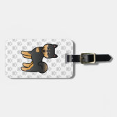 Cartoon Shiba Inu Gepäckanhänger (Vorderseite horizontal)