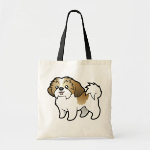 Cartoon Shih Tzu (Welpe geschnitten) Tragetasche