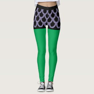 Cartoon-Shorts für lila Fische Leggings